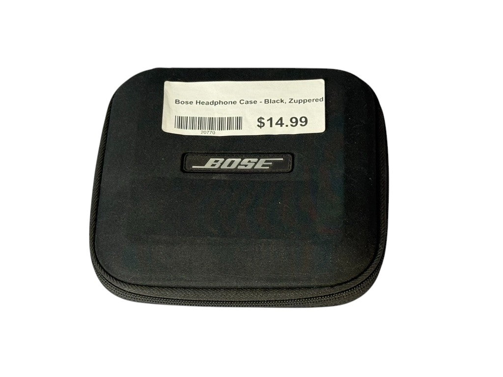 Bose Headphone Case – Black (Zippered)