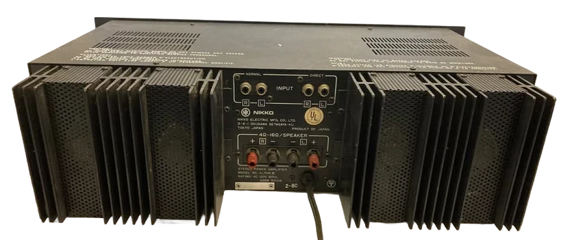 Nikko Alpha III  2 Channel 80 Watts X 2 Stereo  Power Amplifier