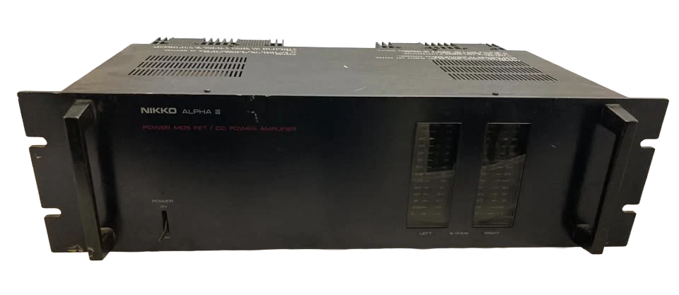 Nikko Alpha III  2 Channel 80 Watts X 2 Stereo  Power Amplifier