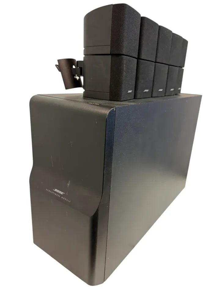 Bose  Acoustimass 10 Series IV  Home Theater Speaker System Included: • Acoustimass bass module • Five cube speakers