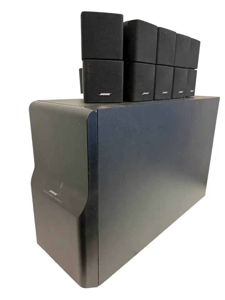 Bose  Acoustimass 10 Series IV  Home Theater Speaker System Included: • Acoustimass bass module • Five cube speakers