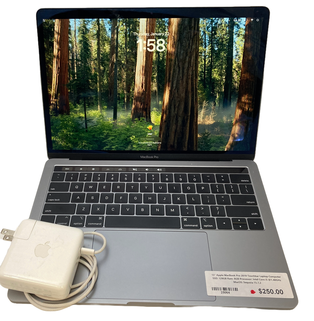 13" Apple MacBook  Pro 2019 Touchbar Laptop Computer