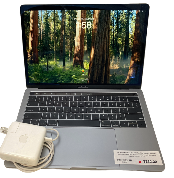 13" Apple MacBook  Pro 2019 Touchbar Laptop Computer