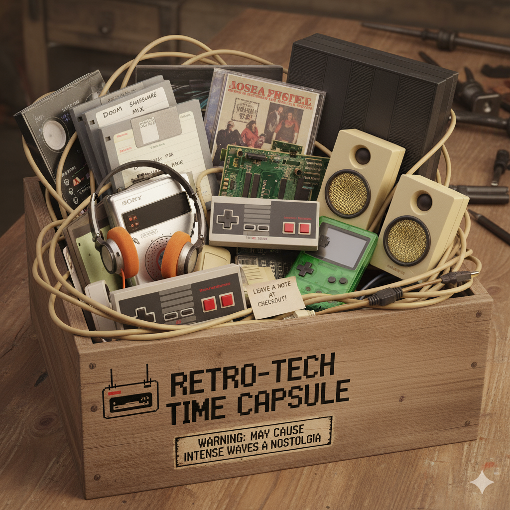 Real Retro Tech The Retro-Tech Time Capsule! ⏳ A Whimsical Vintage Technology Mystery ...