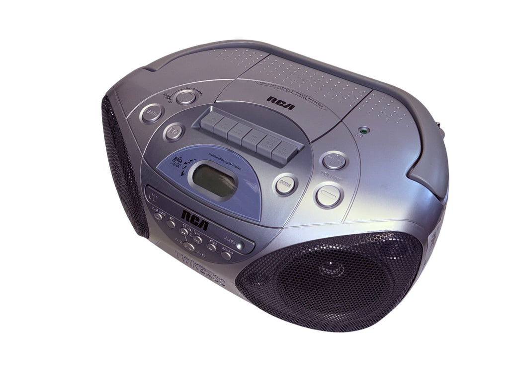 RCA Radio CD Cassette Twin Bass Boombox