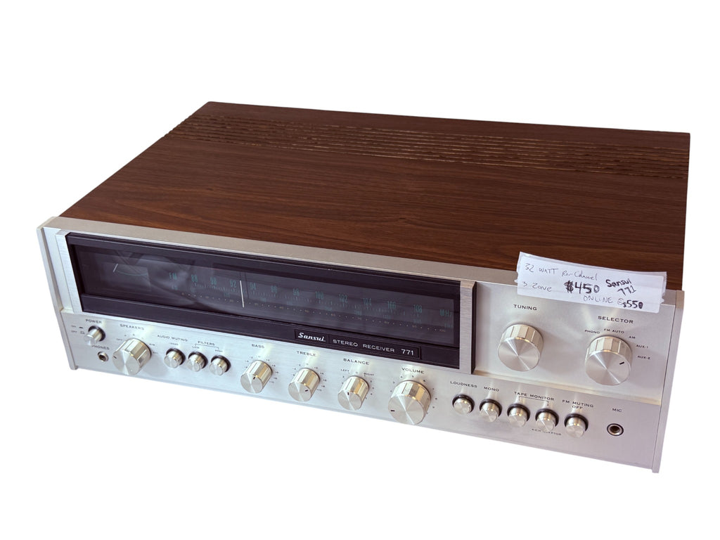 Sansui Stereo Receiver 771 Vintage AM/FM Receiver