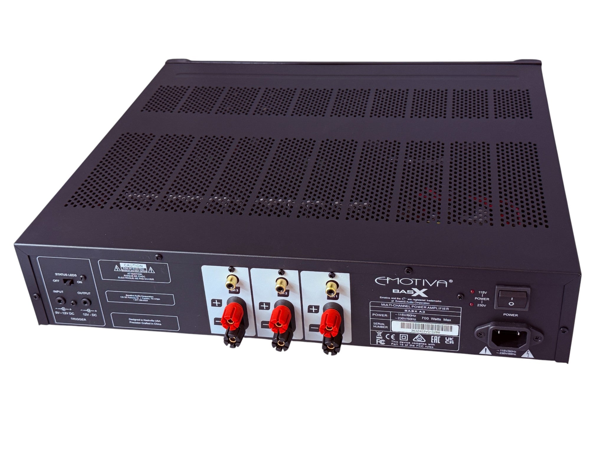 Emotiva BasX A3 Three-Channel Power Amplifier