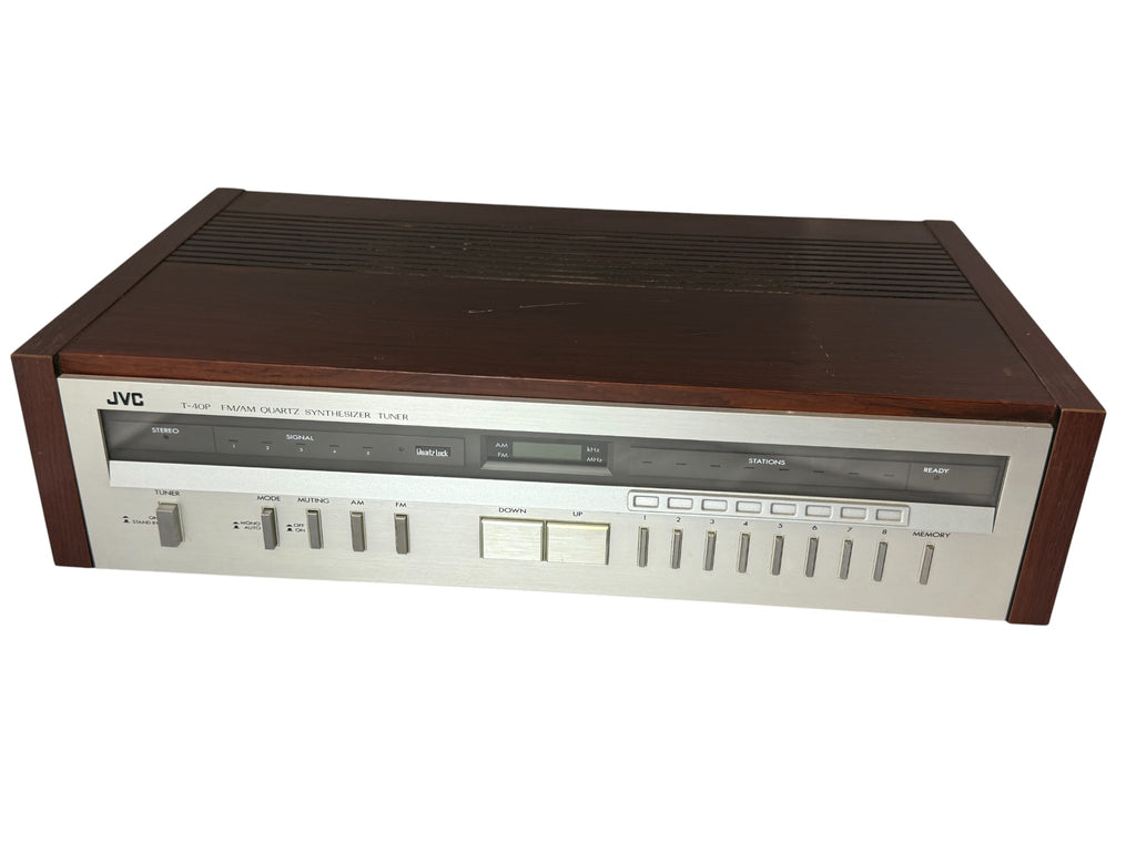 Vintage JVC T-40P FM/AM Quartz Synthesizer Stereo Tuner