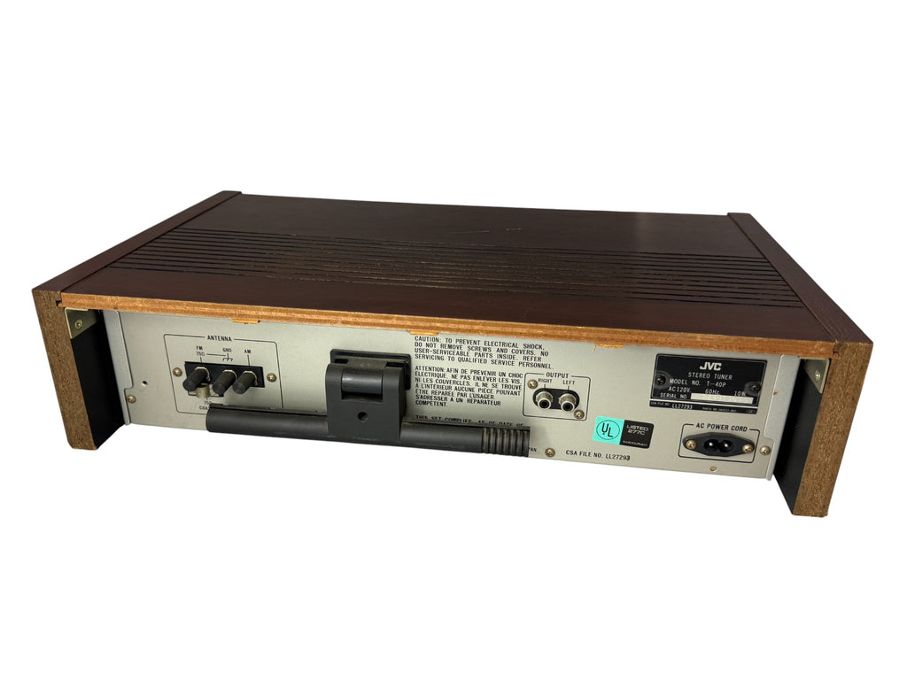 Vintage JVC T-40P FM/AM Quartz Synthesizer Stereo Tuner