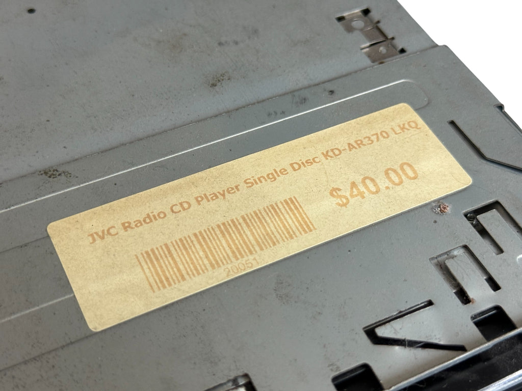 JVC Radio CD Player Single Disc KD-AR370 LKQ