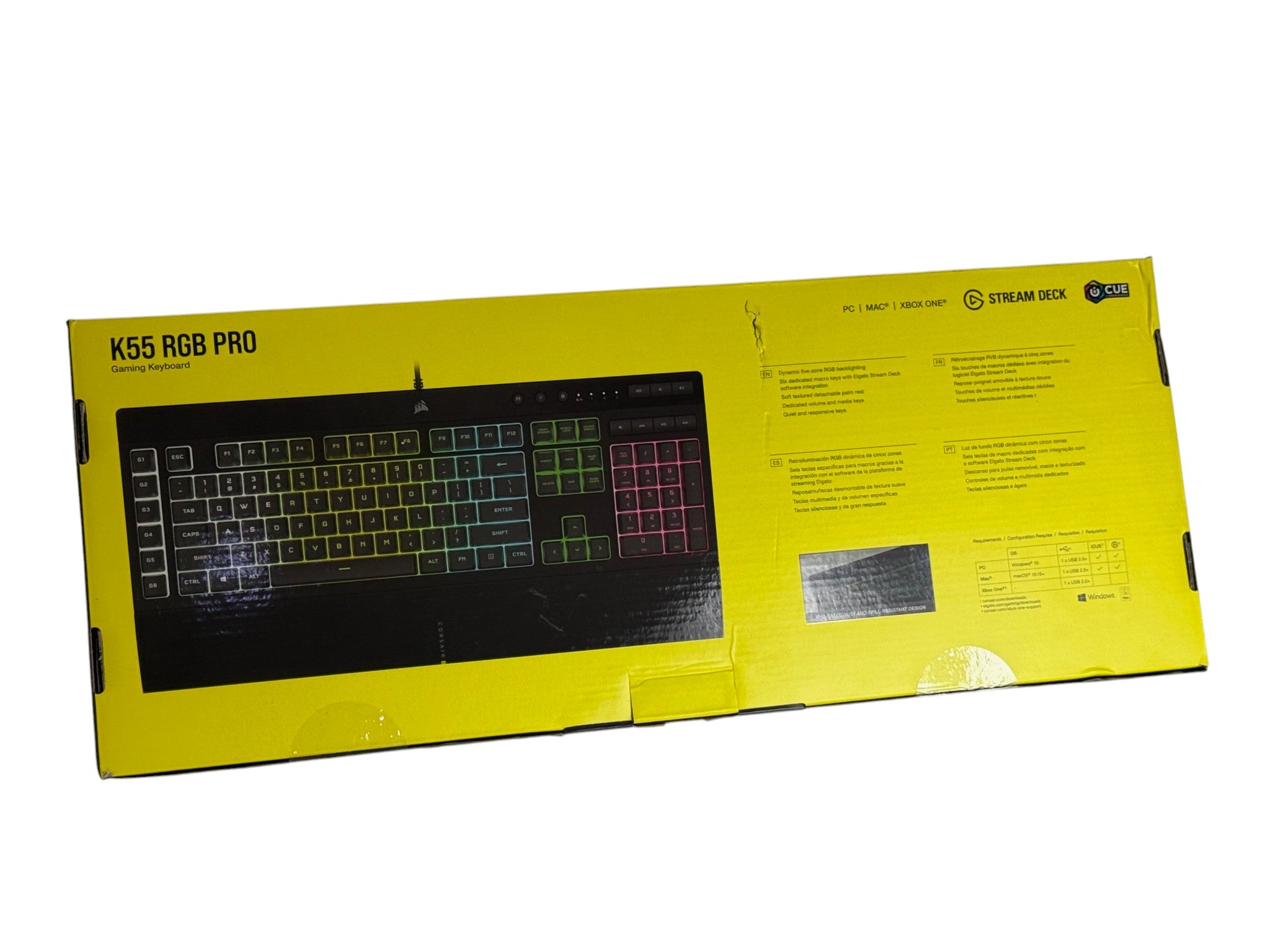 Corsair K55 RGB Pro Wired Dome Membrane Gaming Keyboard