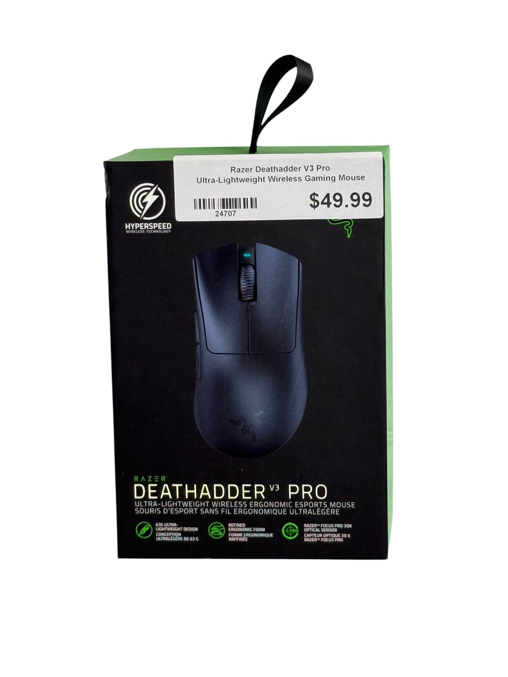 Razer DeathAdder V3 Pro Ultra-Lightweight Wireless Gaming Mouse