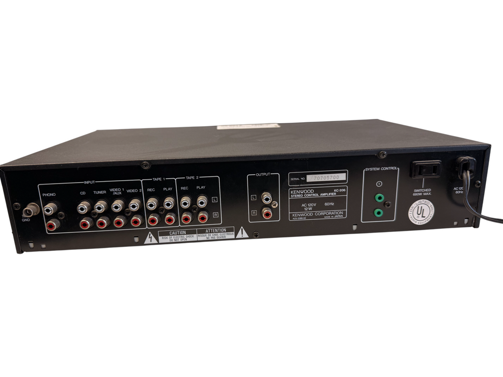 Kenwood KC-206 Stereo Control Amplifier Preamplifier Equalizer