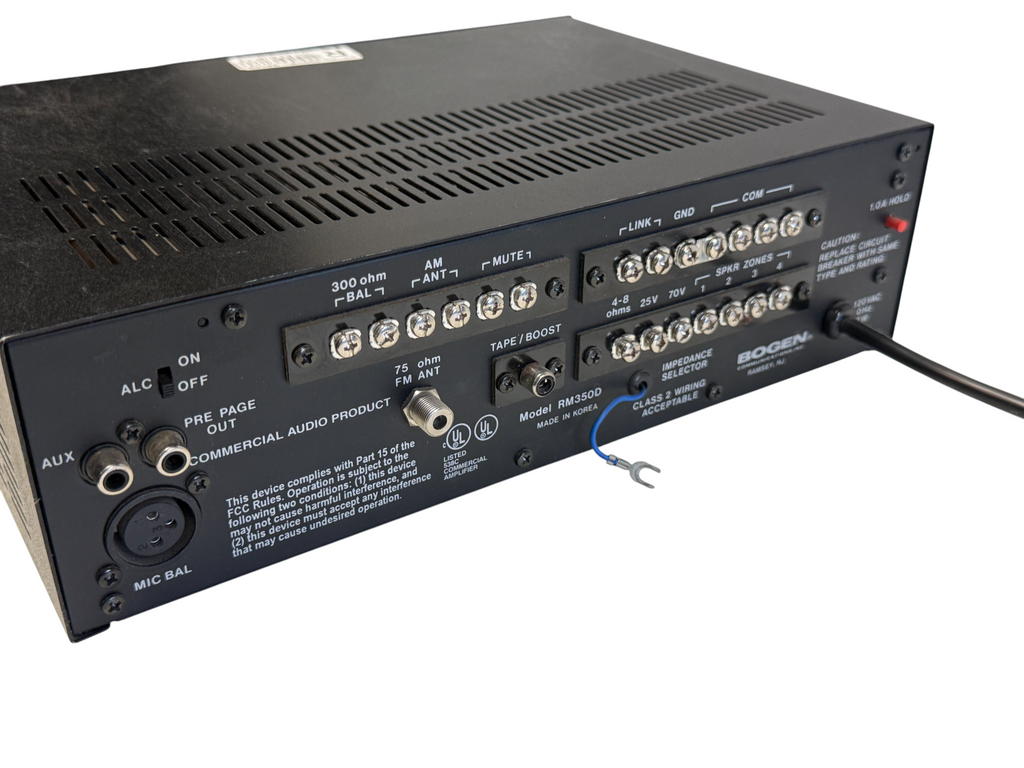 Bogen RM350D AM FM Commercial Audio Receiver Amplifier