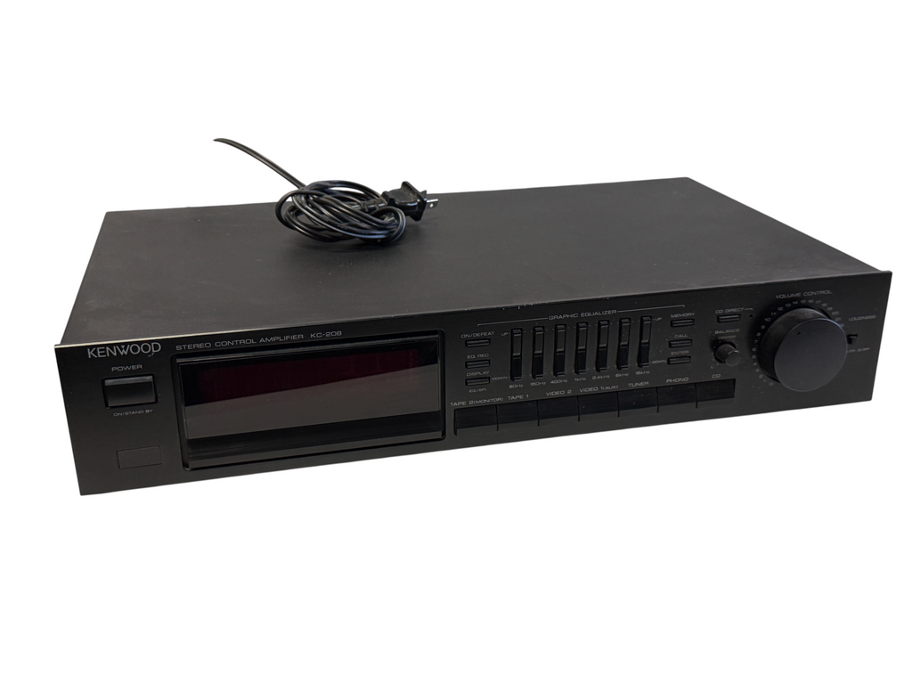 Kenwood KC-208 Stereo Control Pre - Amplifier Graphic EQ Vintage Hi-Fi Component
