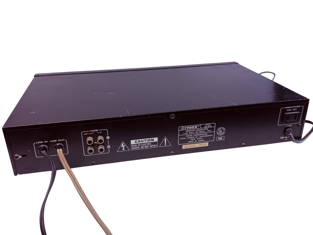 Fisher EQ-870 Studio Standard Stereo Graphic Equalizer Vintage Audio
