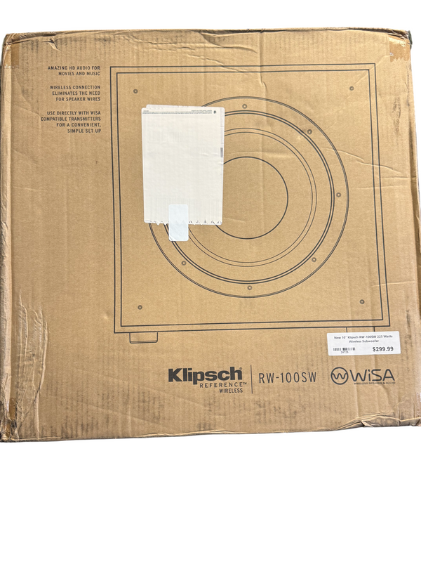 Klipsch RW-100SW 10” 225W Wireless Subwoofer