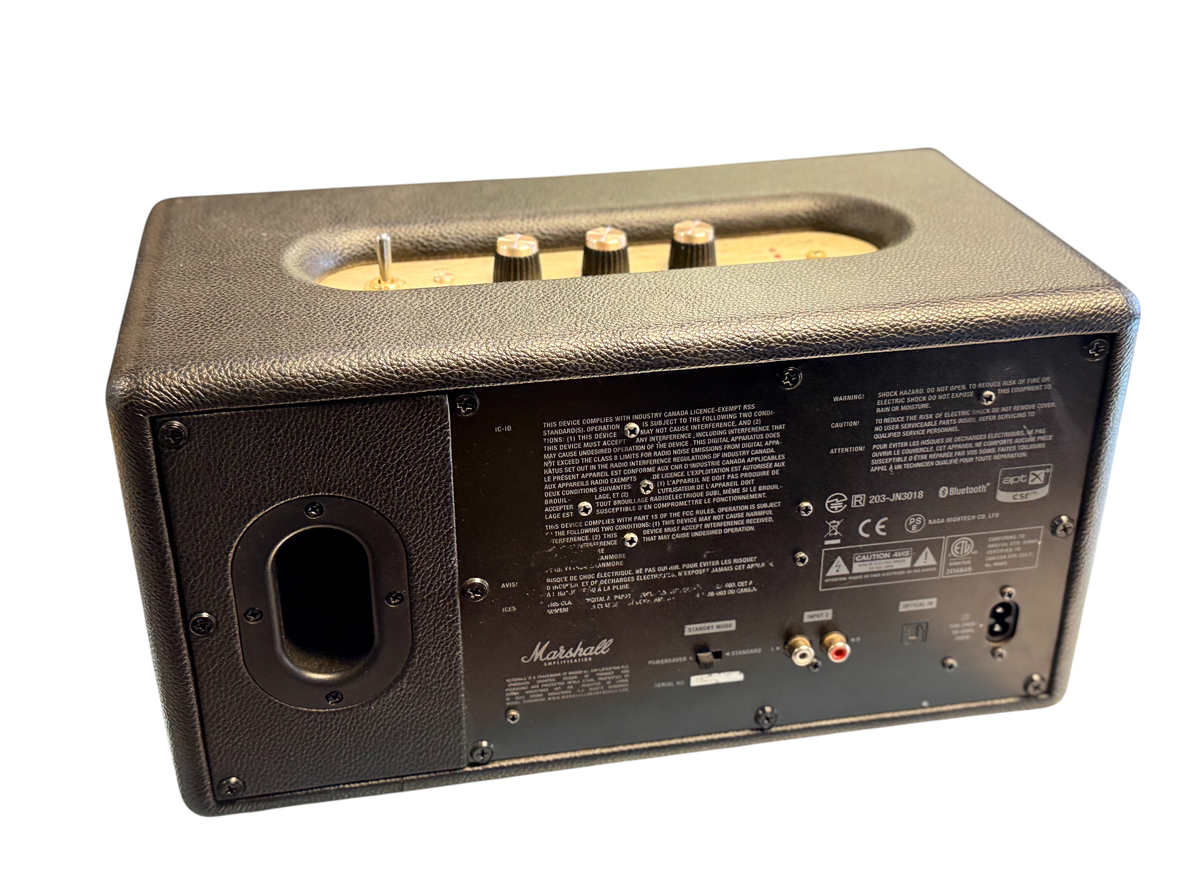 Marshall Bluetooth Speaker Black and Gold