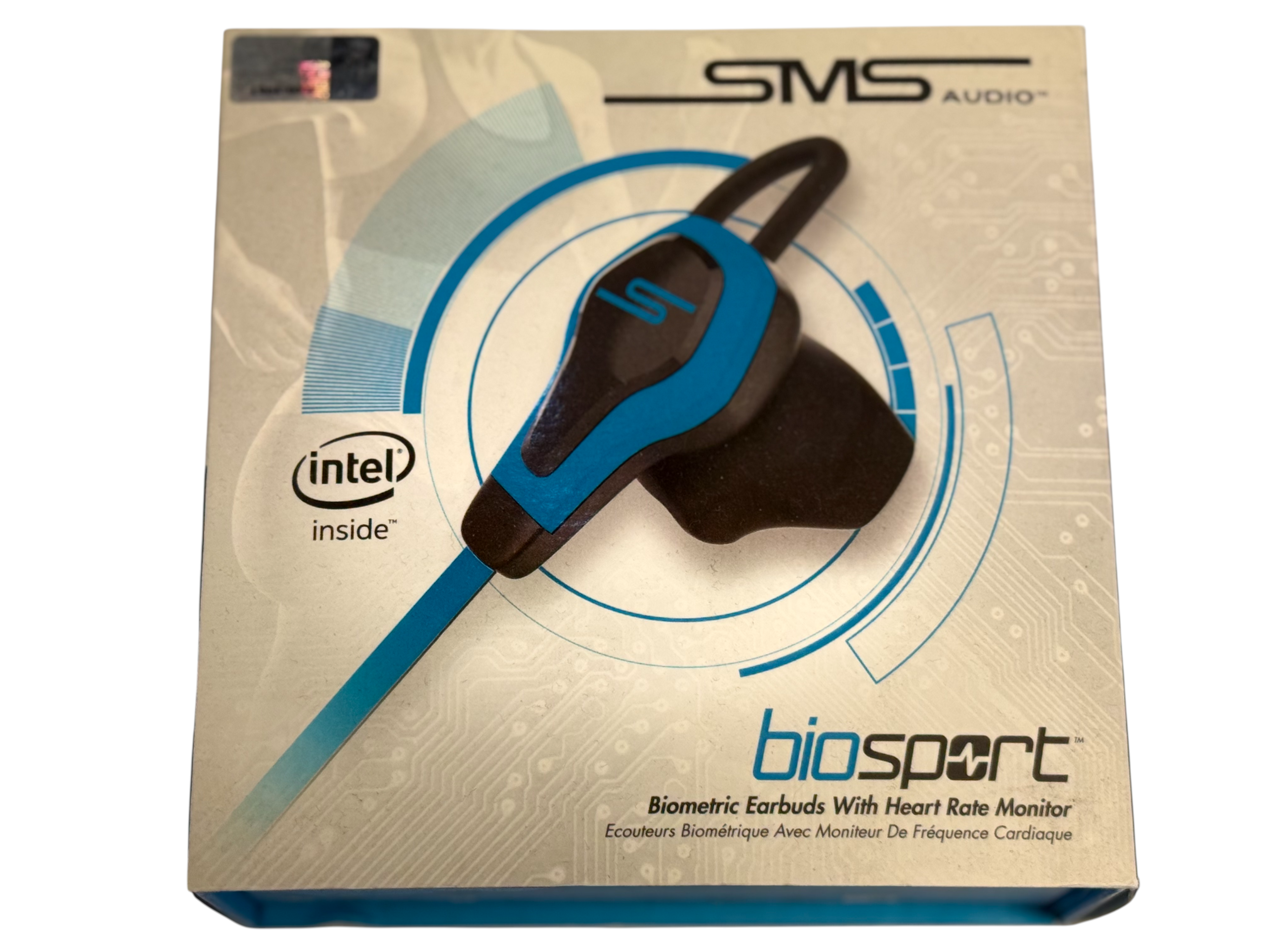 SMS Audio BioSport In-Ear Headphones with Heart Rate Monitor Blue