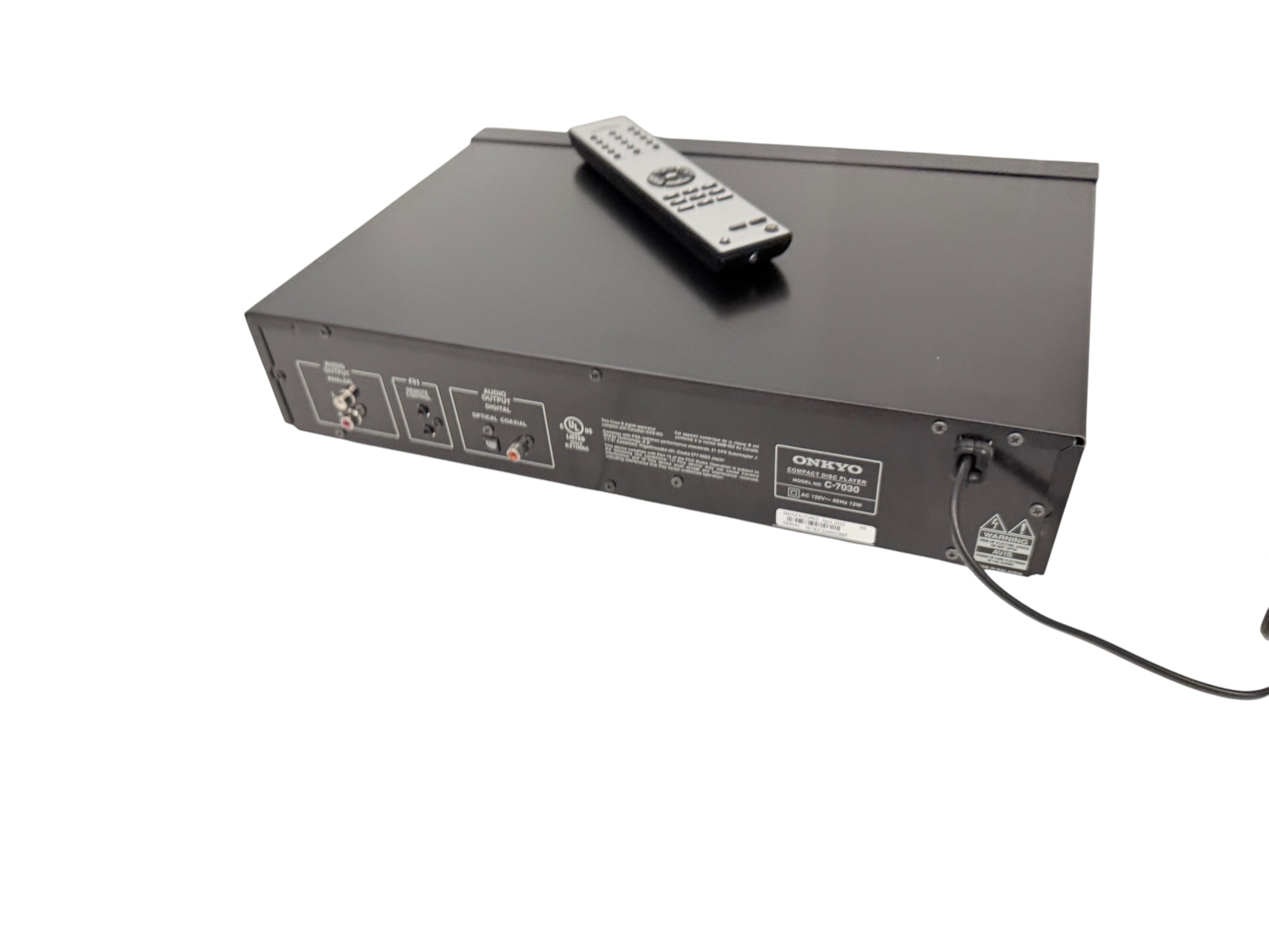 Onkyo C-7030 Compact Disc Player With Remote Optical and Coax Output
