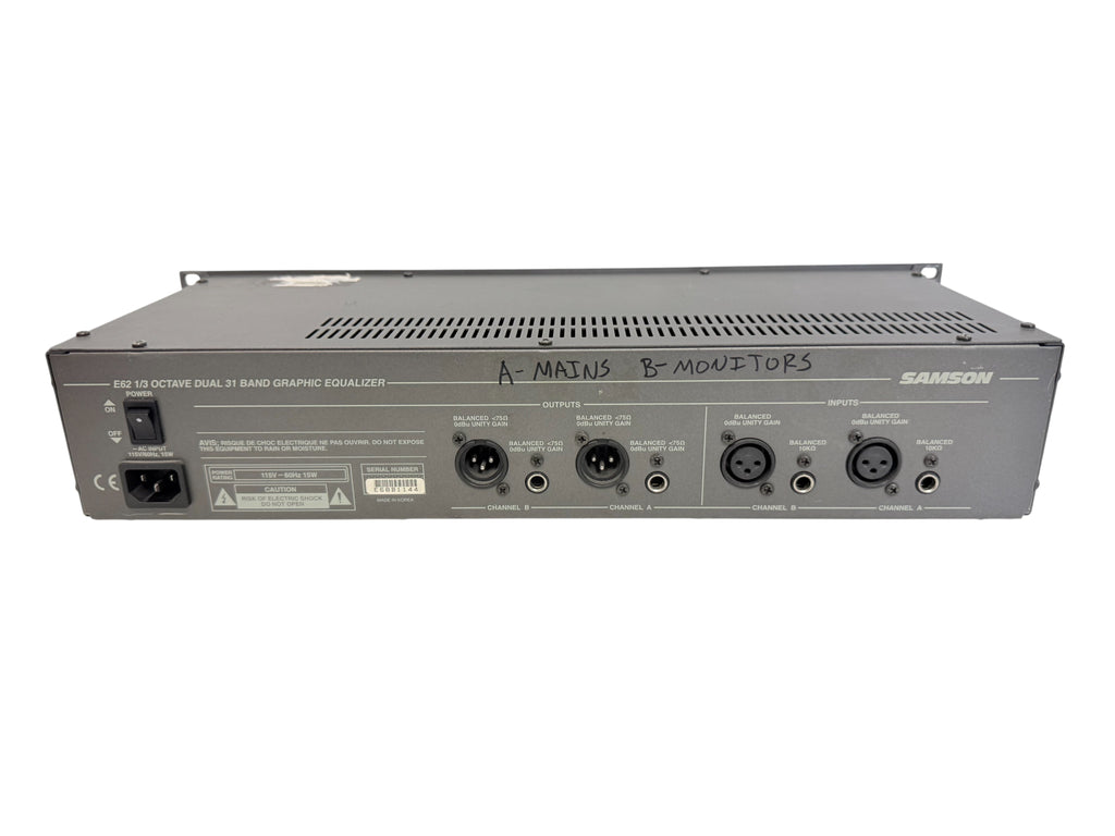 Samson E62 Dual 31-Band Equalizer