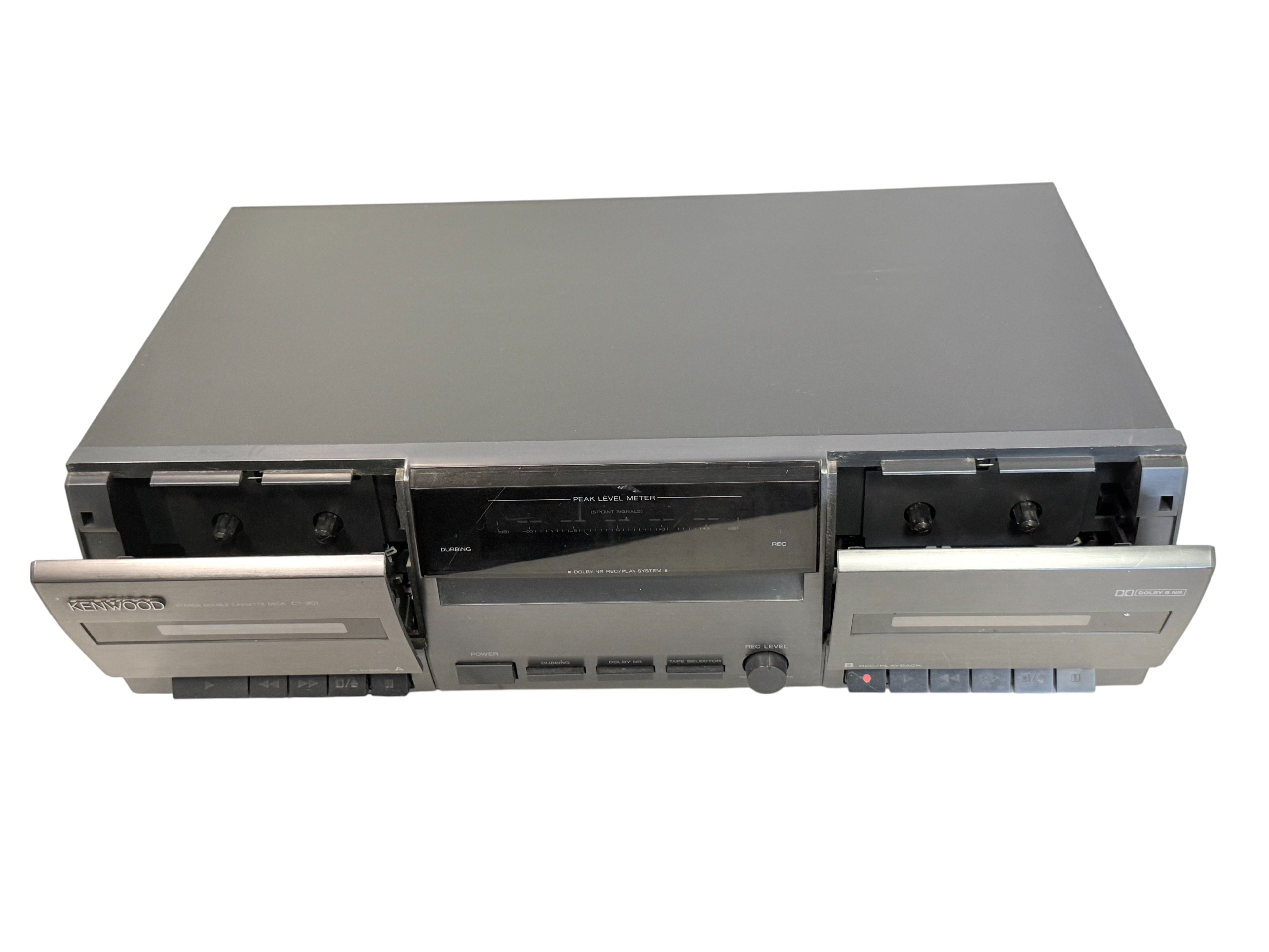 Kenwood CT-201 Stereo Double Cassette Deck Dolby NR