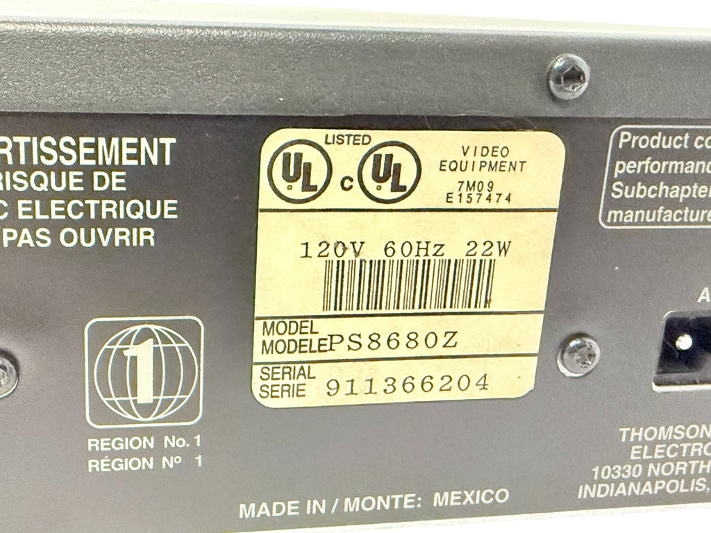 Proscan DVD Player PS680Z