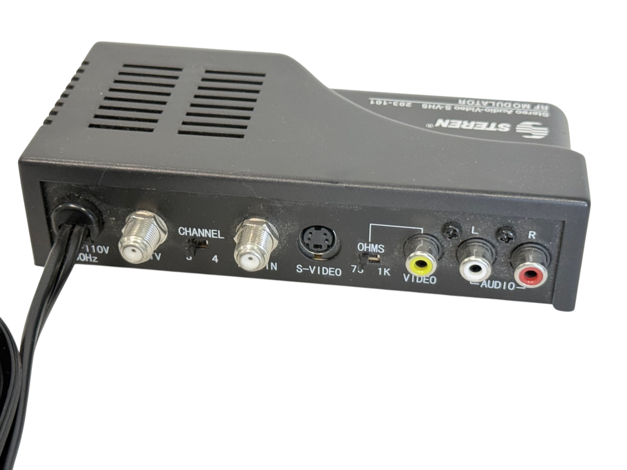 Steren 203-101 Stereo Audio-Video S-VHS RF Modulator