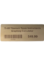 Texas Instruments TI-89 Titanium Graphing Calculator