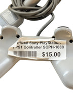 Sony PlayStation PS1 Controller SCPH-1080 Gray OEM