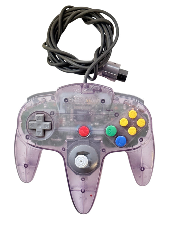Nintendo 64 N64 Controller Transparent Purple SKU: N64-CONTROLLER-030
