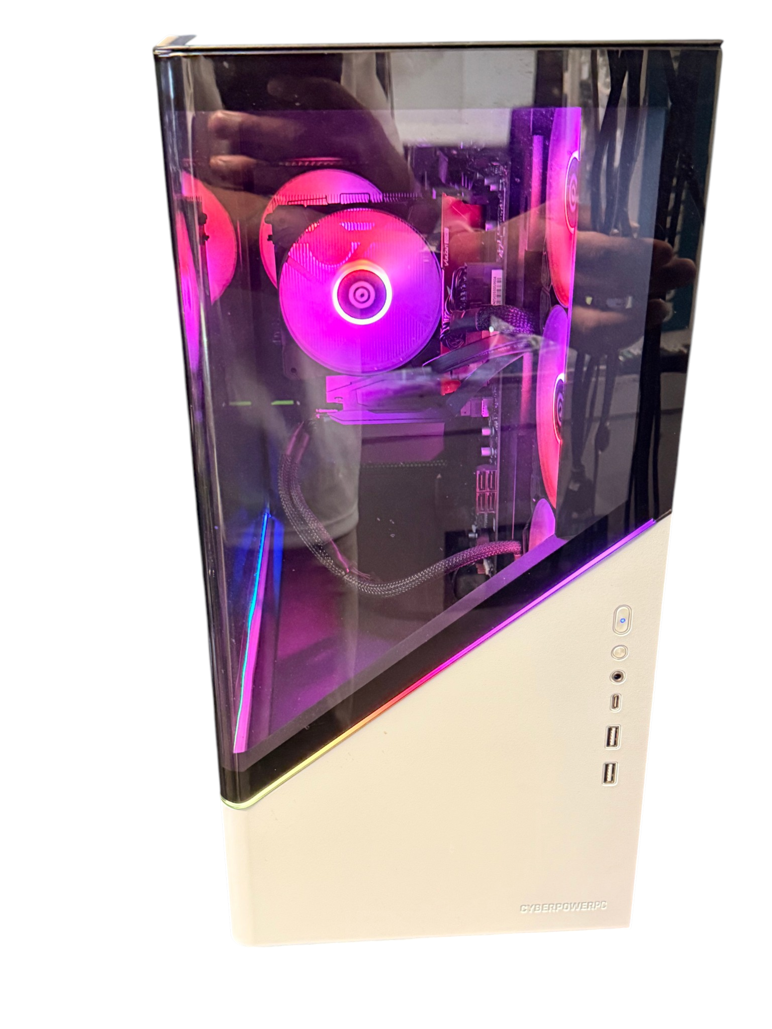 CyberPowerPC Gaming Desktop Ryzen 7 8700F 16GB T-Force 3200MHz
