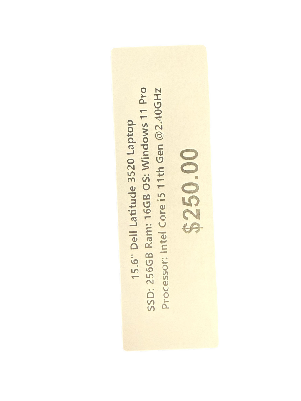 Dell Latitude 3520 Laptop 15.6-inch 16GB RAM 256GB SSD