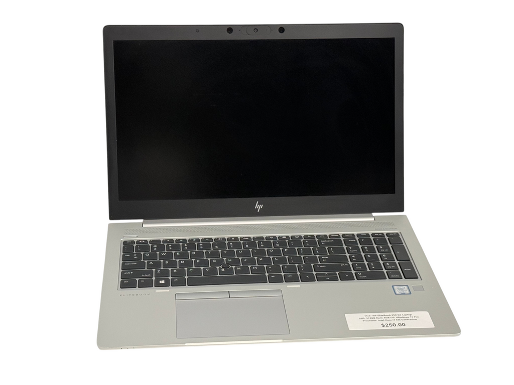 HP EliteBook 850 G6 15.6-inch 8GB RAM 512GB SSD Laptop