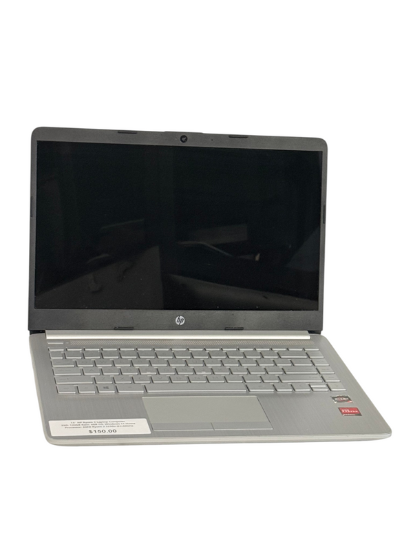 HP Laptop — HP Ryzen 3 3250U 4GB RAM 120GB SSD