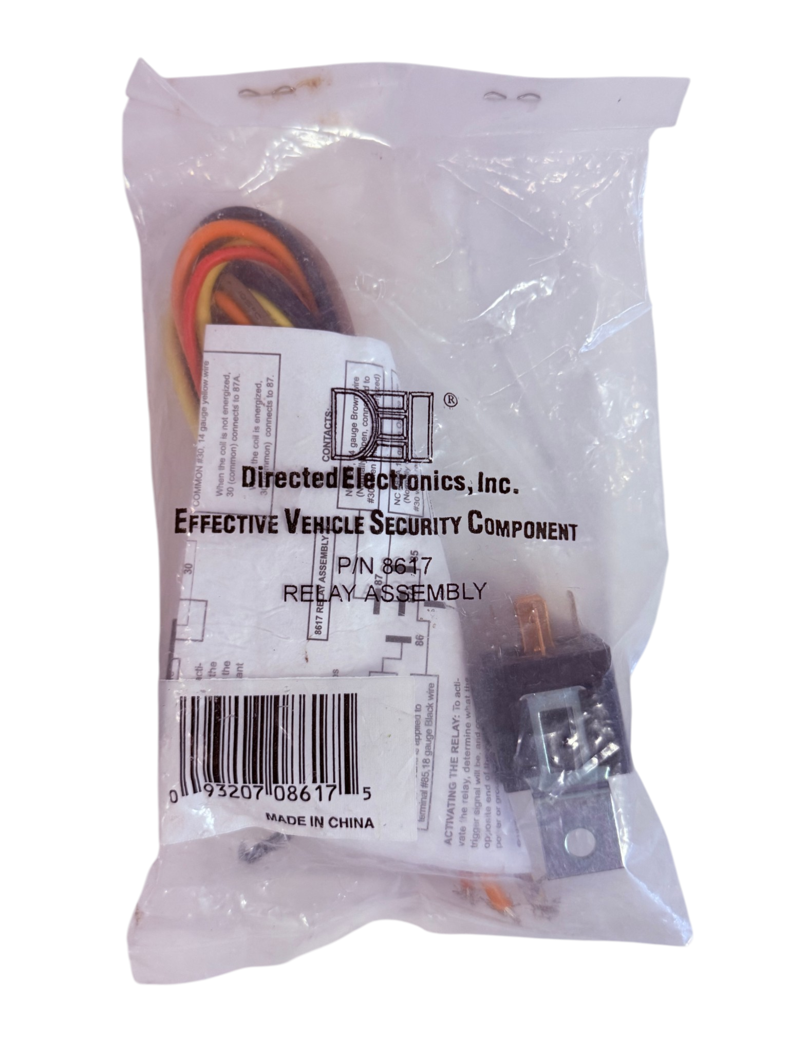 Directed DEI 8617 Relay Assembly 40 Amp Relay with 5-Wire Socket