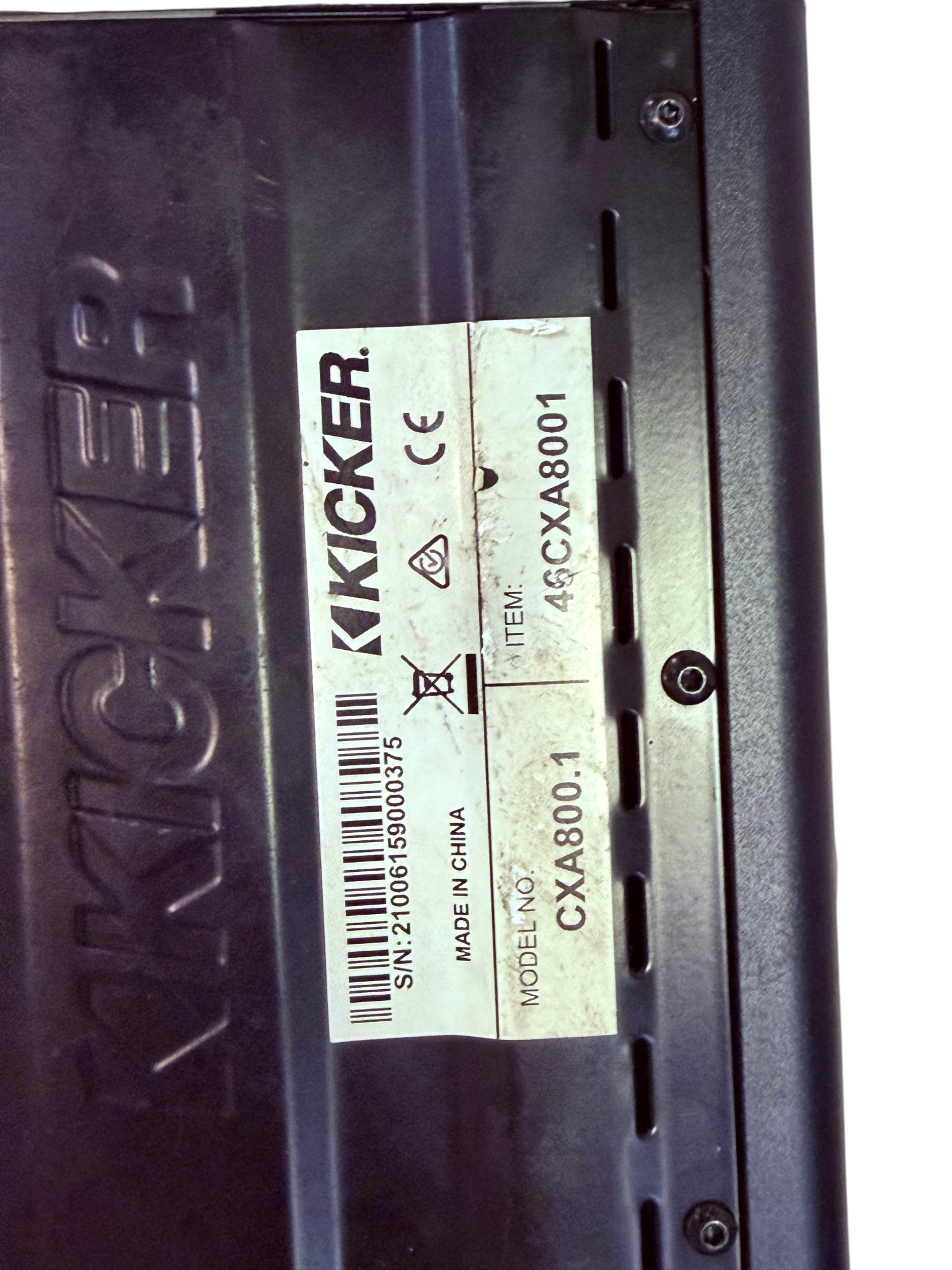 Kicker CXA800.1 Mono  Car Audio  Amplifier