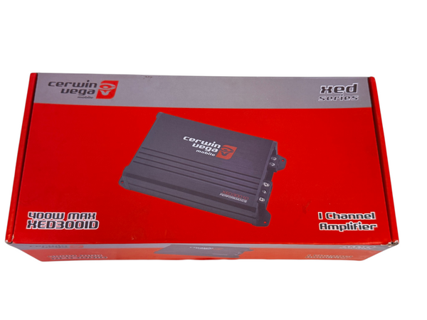 Cerwin Vega XED3001D 400W Max 1 Channel Car Audio Amplifier (New)