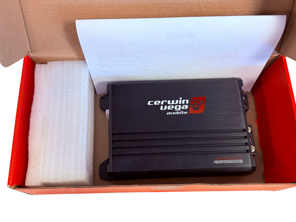 Cerwin Vega XED3001D 400W Max 1 Channel Car Audio Amplifier (New)