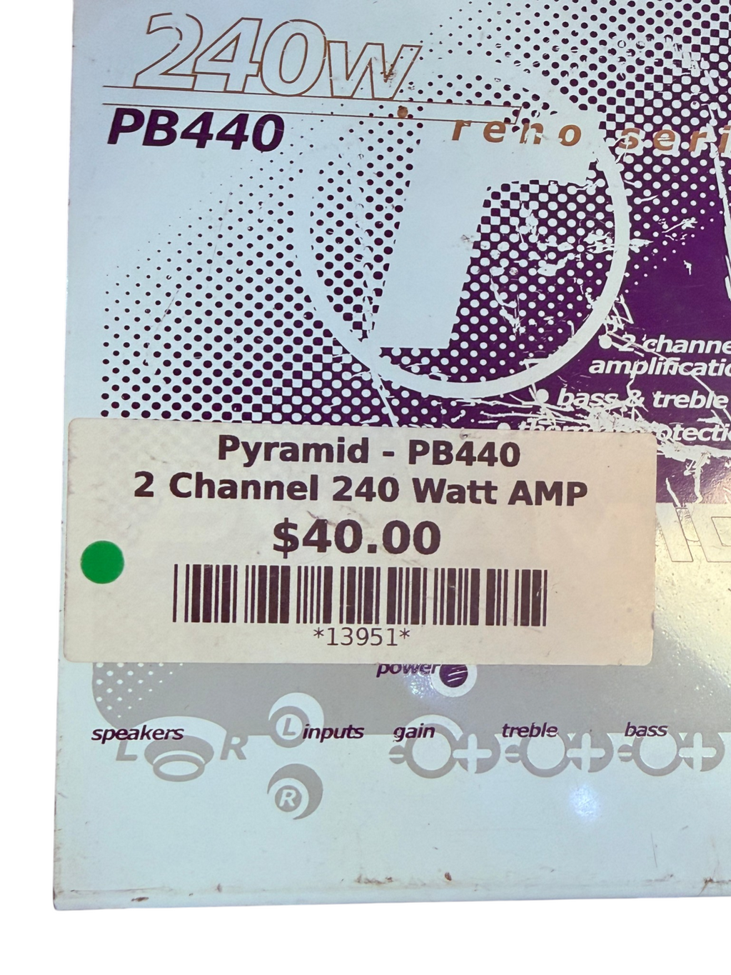 Pyramid PB440 2 Channel 240 Watt AMP