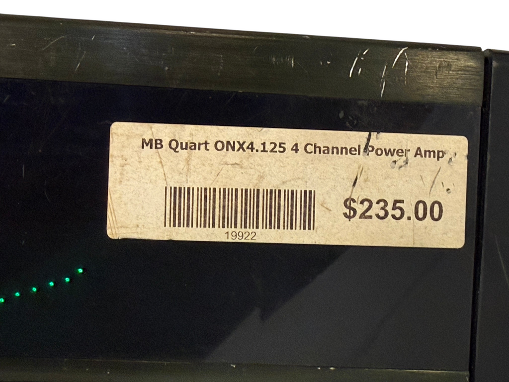 MB Quart ONX4.125 4 Channel Car Audio Power Amplifier