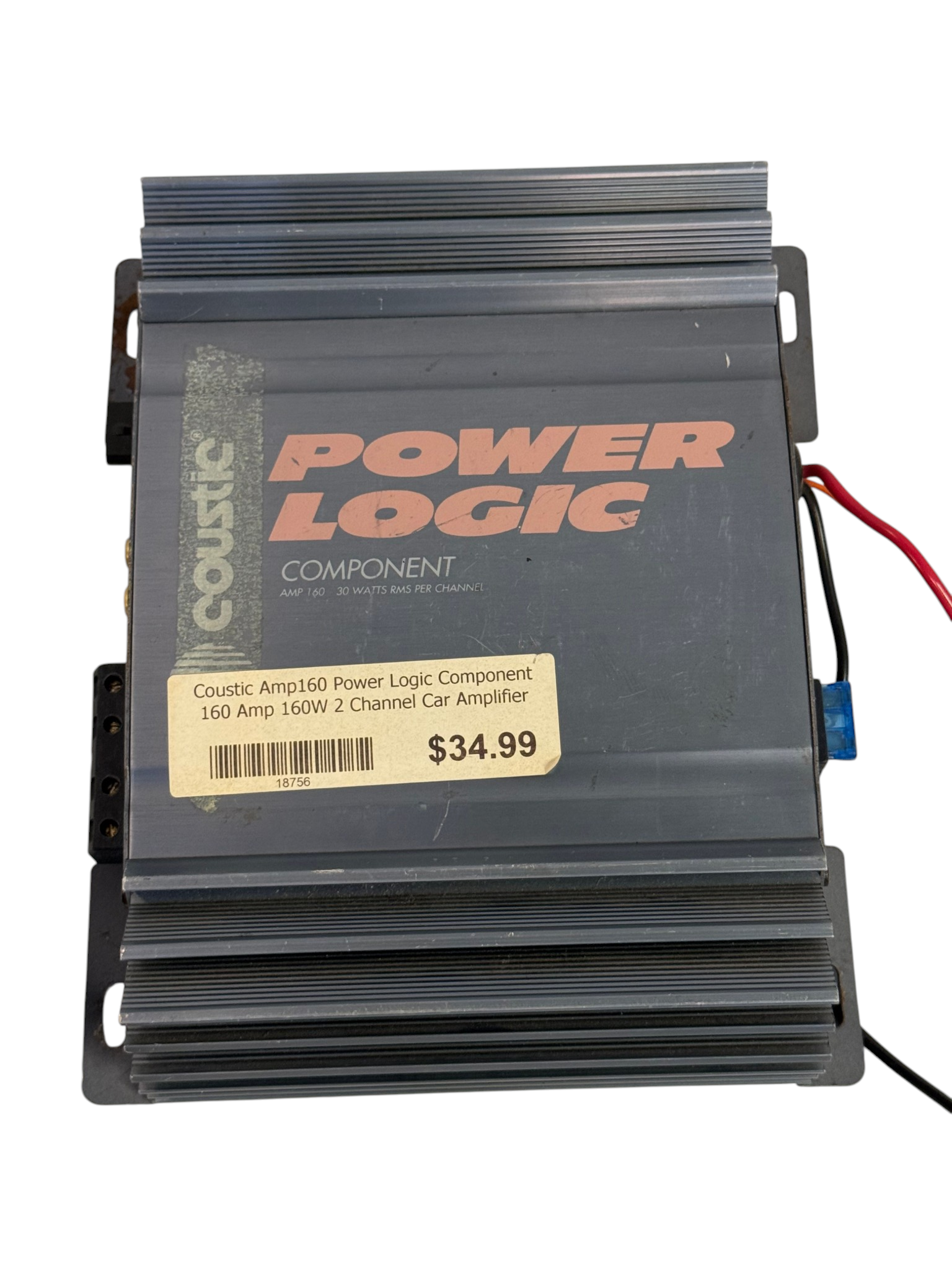Coustic AMP160 Power Logic 160W 2 Channel Car Amplifier.