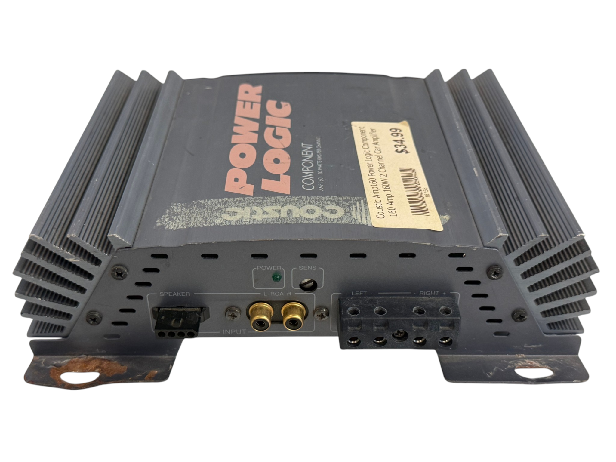 Coustic AMP160 Power Logic 160W 2 Channel Car Amplifier.