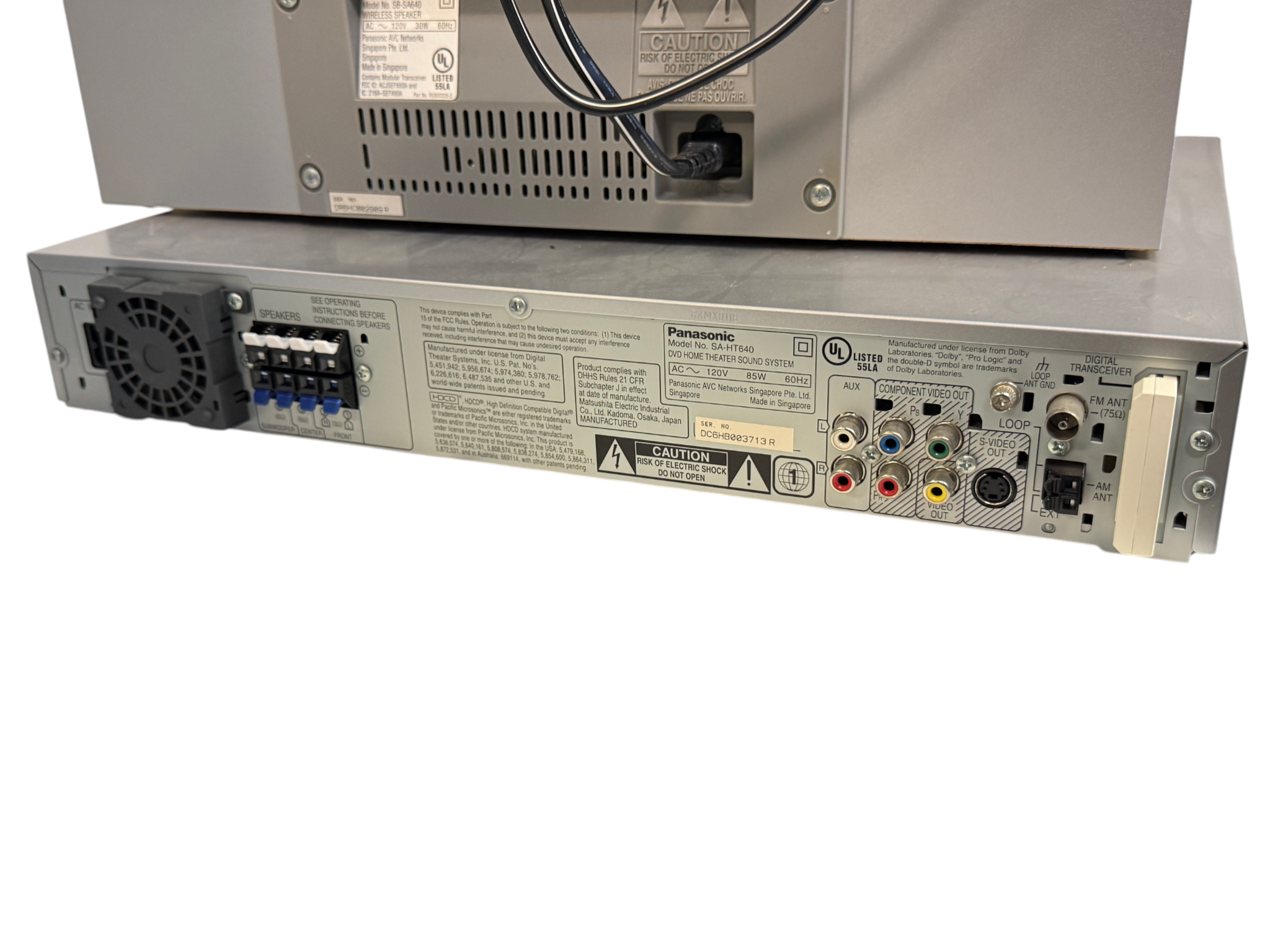 Panasonic SA-HT640 DVD Home Theater Sound System