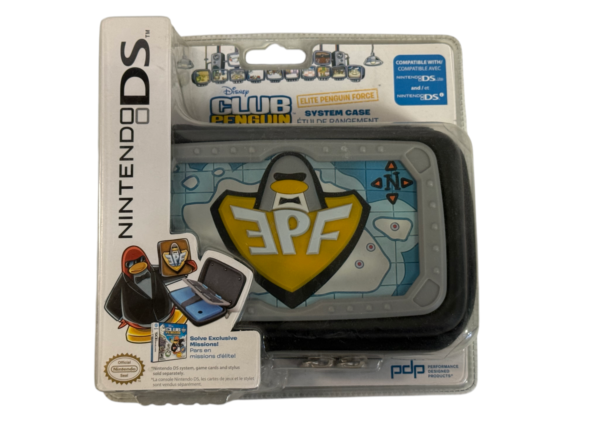 PDP Nintendo DS Club Penguin Elite Penguin Force System Case