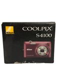 Nikon COOLPIX S4100 Digital Camera with Case, Charger, Battery