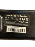 ZVOX AccuVoice TV Speaker AV200 / AV205 Soundbar with Remote