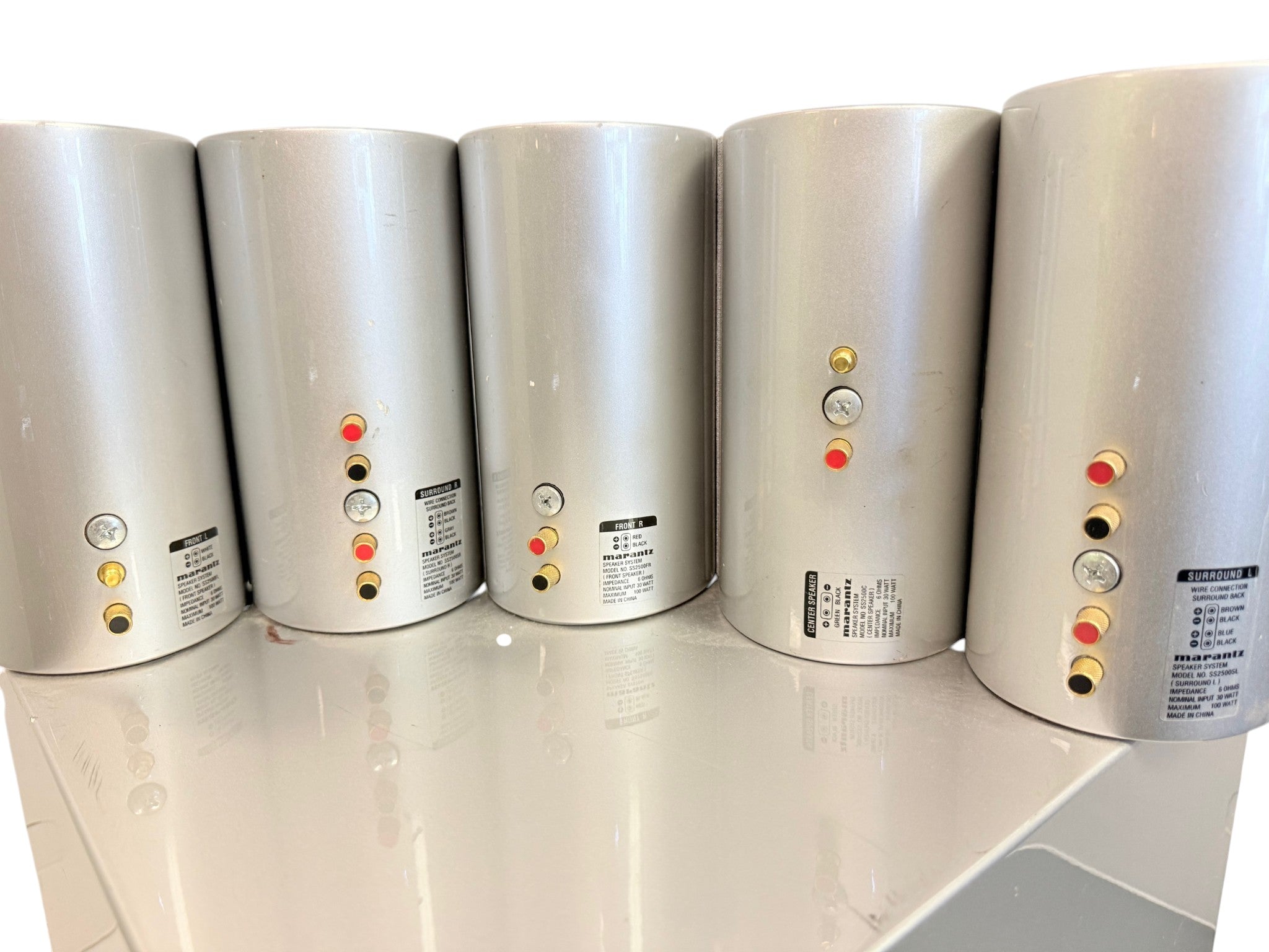 Marantz ER2500 Home Theater Receiver with 5 Speakers and DVD Player Bundle