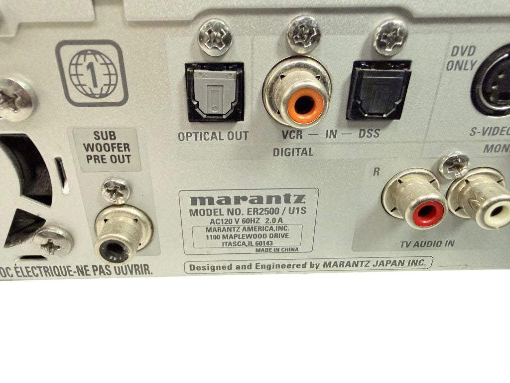 Marantz ER2500 Home Theater Receiver with 5 Speakers and DVD Player Bundle