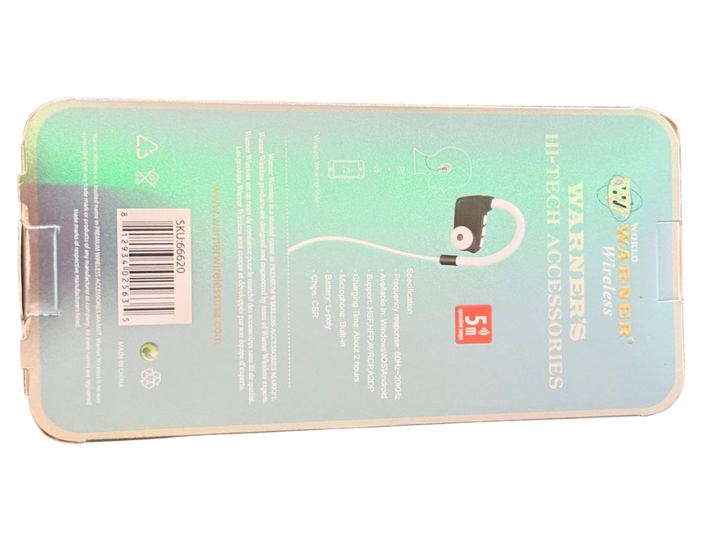 Warner Wireless Neckband Headset (Model 66620)